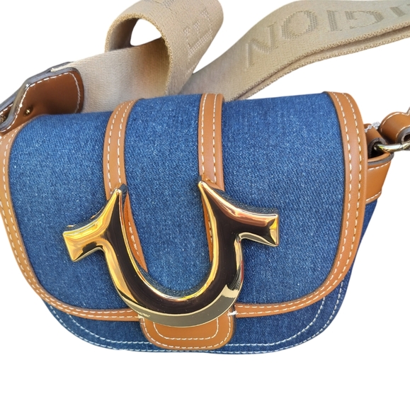 True Religion Handbags - True religion dark denim crossbody purse